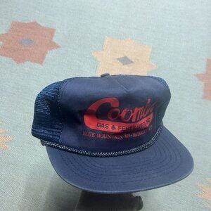 Vintage trucker hat mesh cap Coombs gas fertilizer Mississippi Tennessee blue